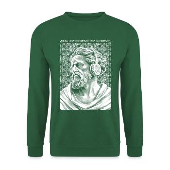 Rock the Night: Zeus T-shirt pour les fans de musique rock. - Sweat-shirt Unisexe - vert foncé - Devant