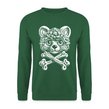 Stylishly different: Lion lover T-shirt in comics. - Unisex Sweatshirt - green - Front