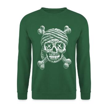Tatouage des ténèbres : Crâne T-shirt - Sweat-shirt Unisexe - vert foncé - Devant