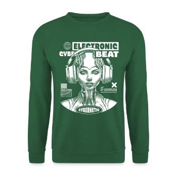 Futuristic Techno Shirt: EDM Princess Style - Unisex Sweatshirt - green - Front