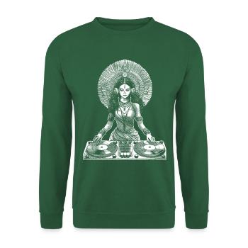 Goa Festival Vibes Shirt: Electronic Dance Music - Unisex Sweatshirt - green - Front