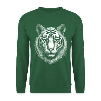 Majestic Tiger: Adventure Shirt - Unisex Sweatshirt - green - Front