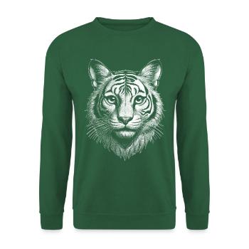 Nature Experience Tiger: Wilderness T-Shirt - Unisex Sweatshirt - green - Front
