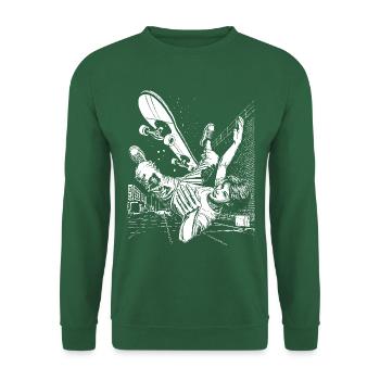 Big Case – Dynamics and Humor in a Skater T-Shirt - Unisex Sweatshirt - green - Front