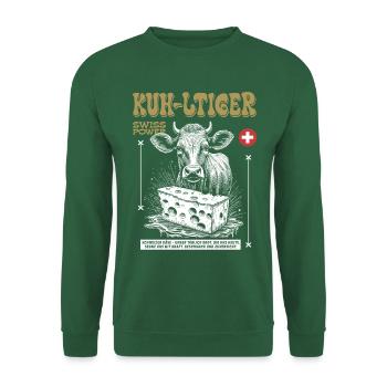 Käse-Vibe: Swiss Power Street Food Shirt - Unisex Pullover - Grün - Vorne