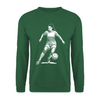 Footballer Shirt: Eye for the Game, Ball at Your Feet - Unisex Sweatshirt - green - Front