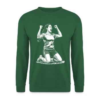 Tor! Frauenfußball Shirt für echte Spielerinnen! - Unisex Pullover - Grün - Vorne