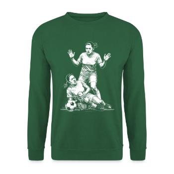 Foul beim Frauenfußball! Shirt mit starker Haltung - Unisex Pullover - Grün - Vorne