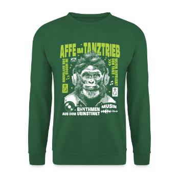 Philosopher Beat Shirt: Gorilla hears deep urban - Unisex Sweatshirt - green - Front