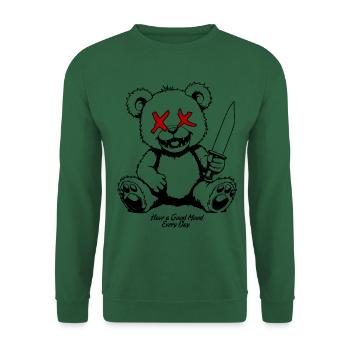 Bär - Unisex Pullover - Grün - Vorne