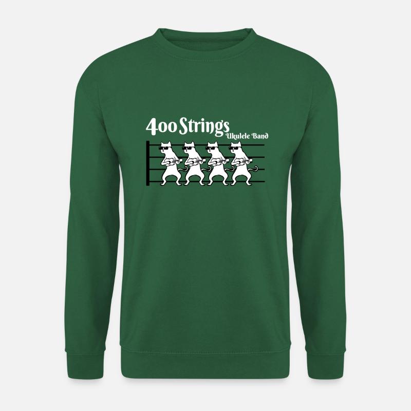 cats on strings - Sweat-shirt Unisexe - vert foncé