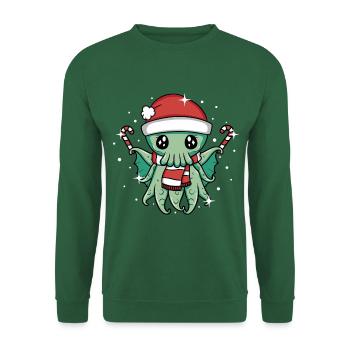 Joulu Cthulhu - Unisex svetaripaita - vihreä - Edestä