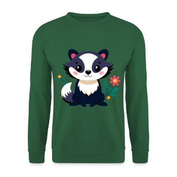 Sweet little badger - Unisex Sweatshirt - green - Front
