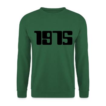 1975 (Black Text) - Unisex Sweatshirt - green - Front