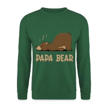Papa Bear - Unisex Sweatshirt - green - Front