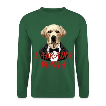 Labrador Retriever MAMA Art Lab dog Puppy - Unisex Sweatshirt - green - Front