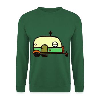 Caravane Camping-car Caravane Vacances Camping Tour - Sweat-shirt Unisexe - vert foncé - Devant