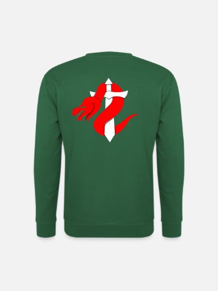 Épée de dragon rouge - Sweat-shirt Unisexe - vert foncé