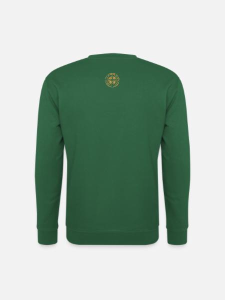 Medaille des heiligen Benedikt orange - Unisex Pullover - Grün