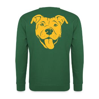 American Staffordshire Terrier - Sweat-shirt Unisexe - vert foncé - Dos