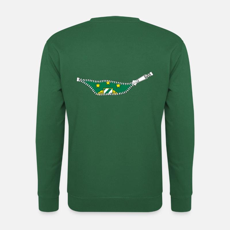 innerlich Grün Weiß Reißverschluss SCR Wien - Unisex Pullover - Grün