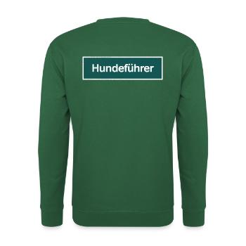Hundeführer - Unisex Pullover - Grün - Hinten