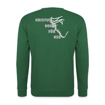 Christ est mort pour nous - Suedois - Sweat-shirt Unisexe - vert foncé - Dos