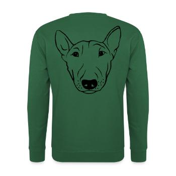 Bullterrier - Unisex Pullover - Grün - Hinten