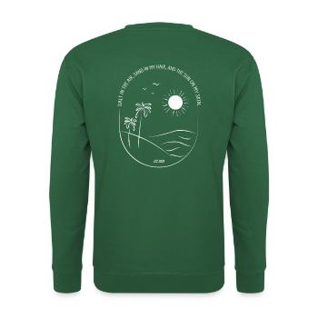Salt in the air - Unisex Sweatshirt - green - Back