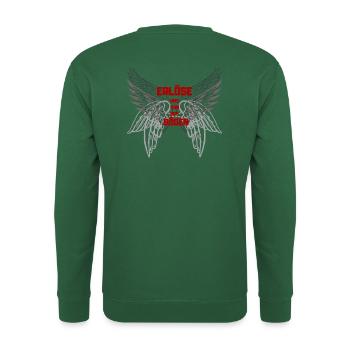 Wie im Himmel so auf Erden - Unisex Pullover - Grün - Hinten