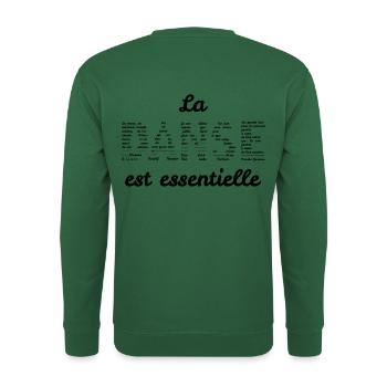 La danse est essentielle - Sweat-shirt Unisexe - vert foncé - Dos