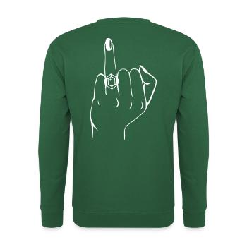 Just Married JGA Bachelorette Engagé Marié - Sweat-shirt Unisexe - vert foncé - Dos