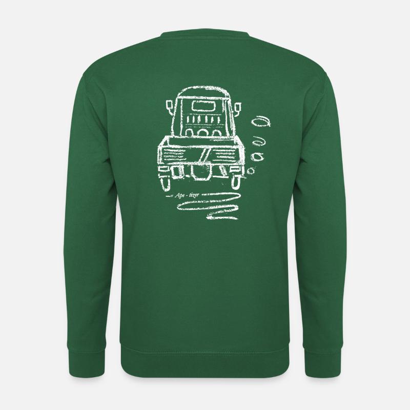 APE MP / P von hinten weiss APE-tizer - Unisex Pullover - Grün