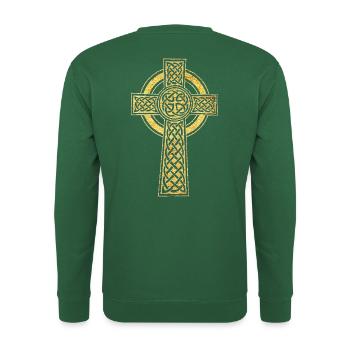 Croix Celtique symbole d’équilibre et de protection - Sweat-shirt Unisexe - vert foncé - Dos