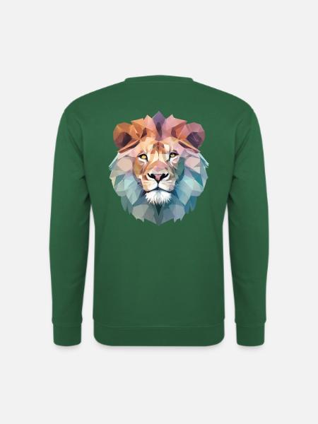 Löwe geometrisch - Unisex Pullover - Grün