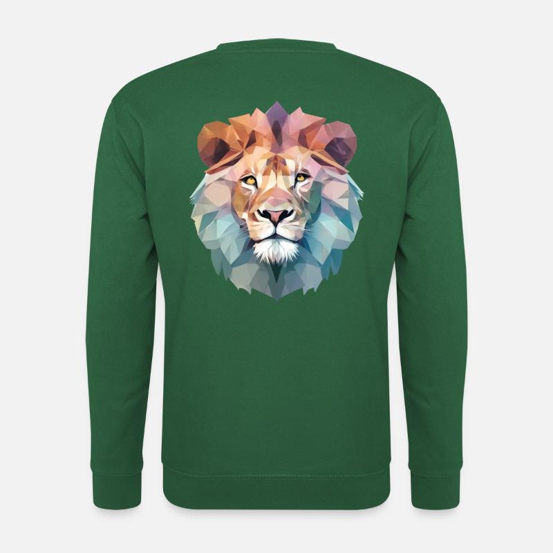 Löwe geometrisch - Unisex Pullover - Grün
