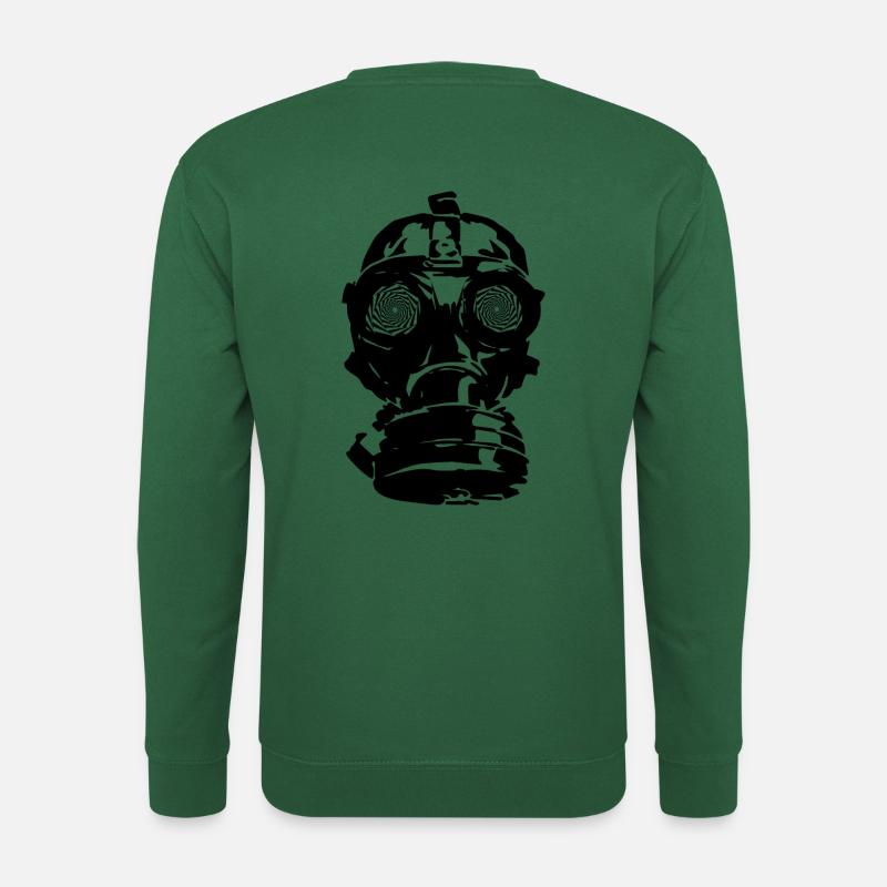 Gasmaske - Unisex Pullover - Grün