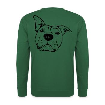 American Staffordshire Terrier - Sweat-shirt Unisexe - vert foncé - Dos