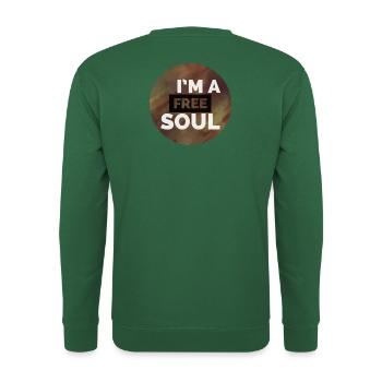 Ich bin eine freie Seele - Unisex Pullover - Grün - Hinten