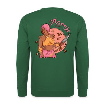 Agooji - Unisex Pullover - Grün - Hinten