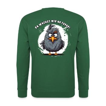 Da wächst mir ne Feder! - Unisex Pullover - Grün - Hinten