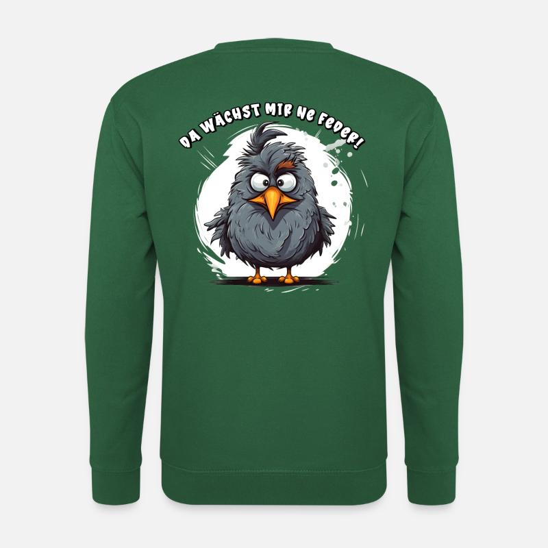 Da wächst mir ne Feder! - Unisex Pullover - Grün