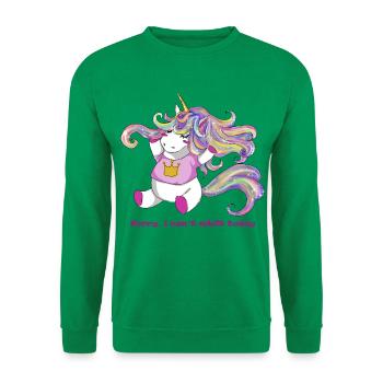 Einhorn - Unisex Pullover - Kelly Green - Vorne