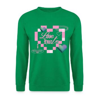 Love hurts - Unisex Sweatshirt - kelly green - Front