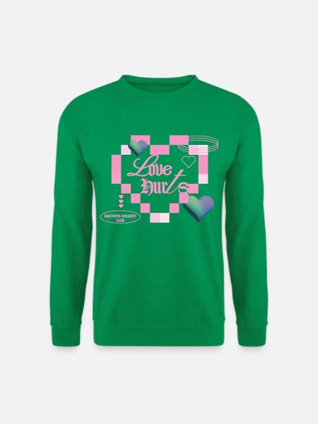 Love hurts - Unisex Sweatshirt - kelly green