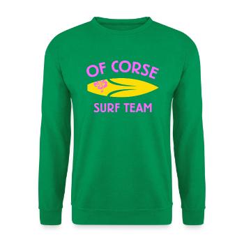 VON CORSE SURF TEAM gelb - Unisex Pullover - Kelly Green - Vorne