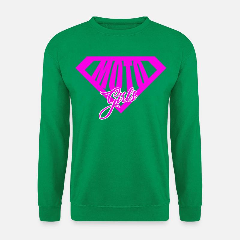 moto Girl - Unisex Pullover - Kelly Green