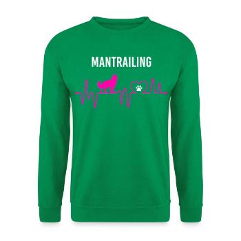 Mantrailing Heartbeat Mantrailing Leidenschaft - Unisex Pullover - Kelly Green - Vorne