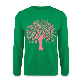 Icon Roter Jumbo-Baum Muster-Silhouette - Unisex Pullover - Kelly Green - Vorne