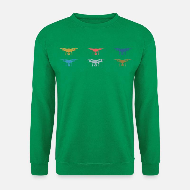 Heartbeat Drone Drones - Sweat-shirt Unisexe - vert